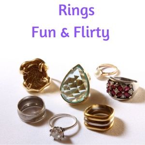 Rings fun and flirty sign